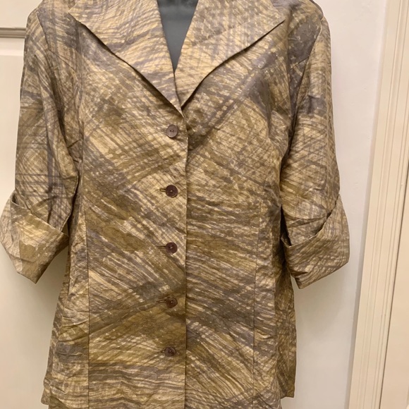 KAY CHAPMAN! (Art in design) 100% silk blouse. - Picture 2 of 5